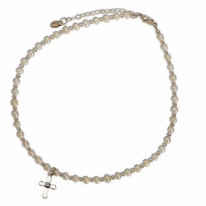 Girl's First Communion Cross Necklace