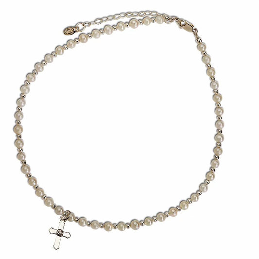 Girl's First Communion Cross Necklace