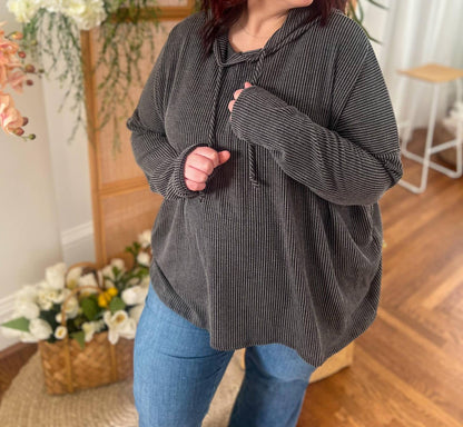 Pull-on Hooded Top