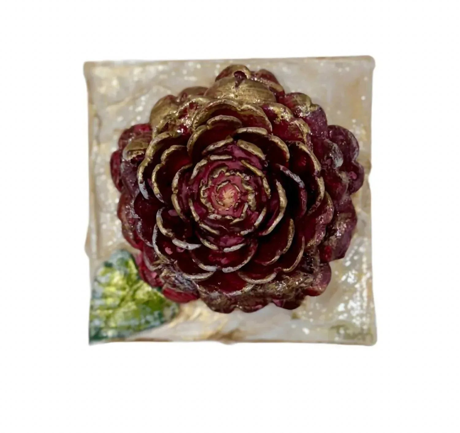 TamScott Art - Clay Camellia Wrapped Canvas - Rack Hunt