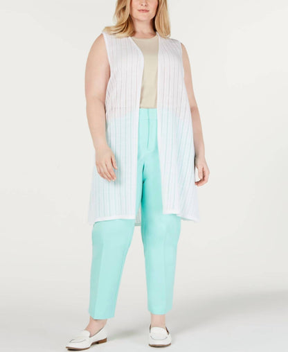 Pointelle Sweater Vest - Plus