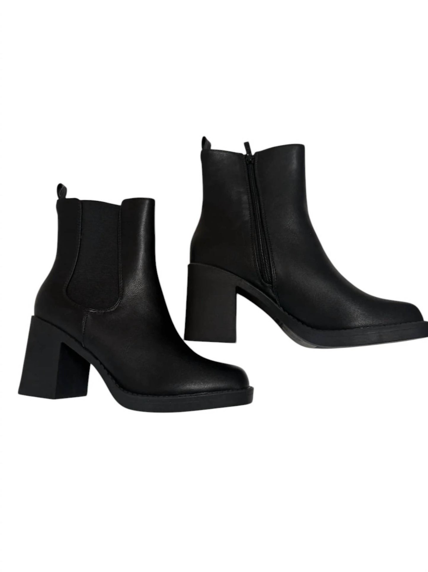 Women's Leather Brown Toe Bootie