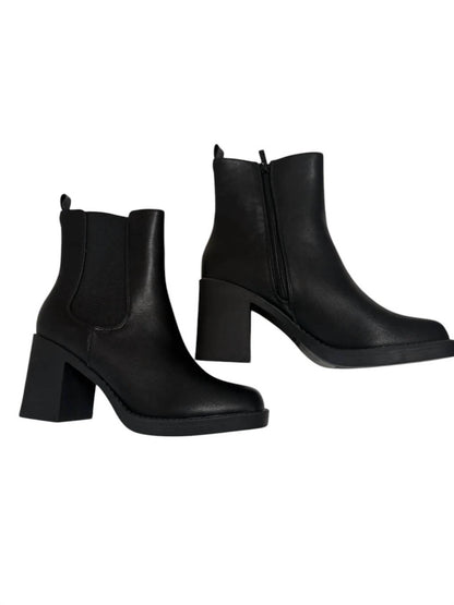 Women's Leather Brown Toe Bootie