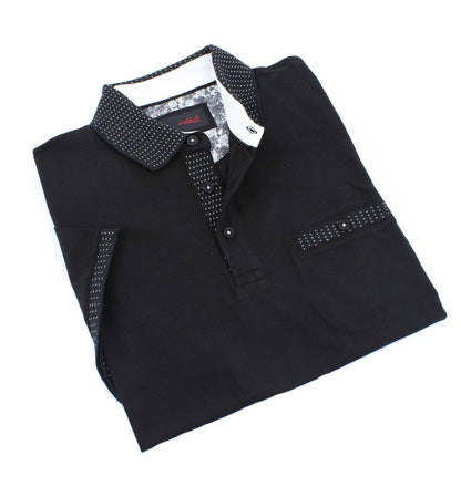 Pocket Polo With Dot Trim