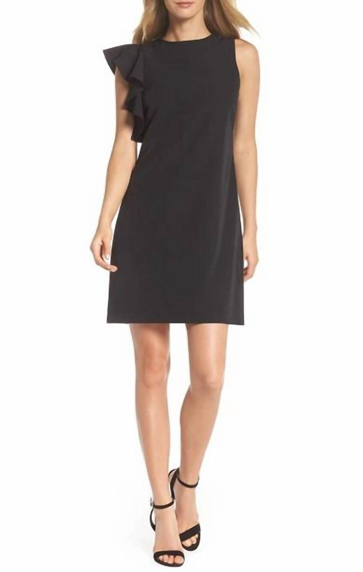 Julia Jordan - Sleeveless Ruffle Short Cocktail Sheath Dress - Rack Hunt -