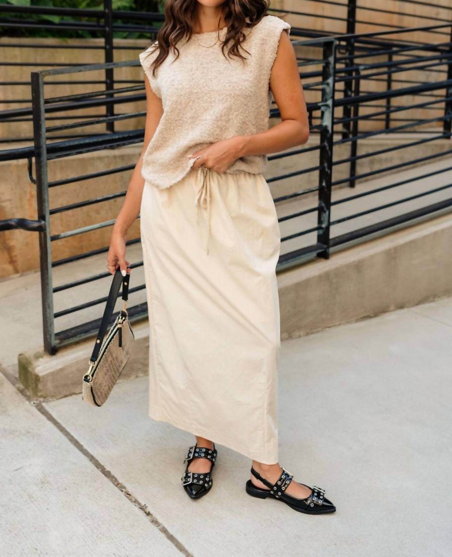 Sunland 17 - Kayla Drawstring Maxi Skirt - Rack Hunt -