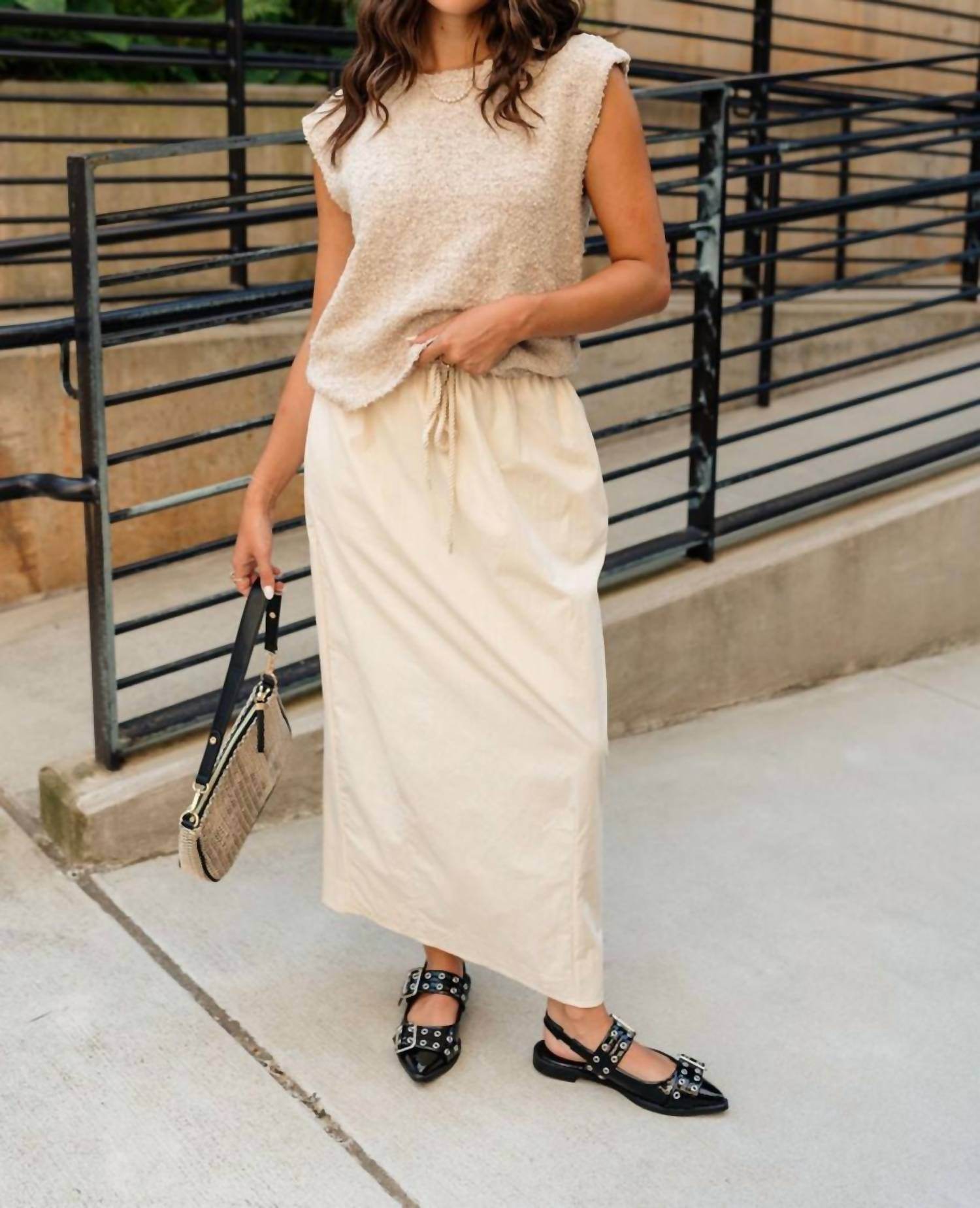 Sunland 17 - Kayla Drawstring Maxi Skirt - Rack Hunt -