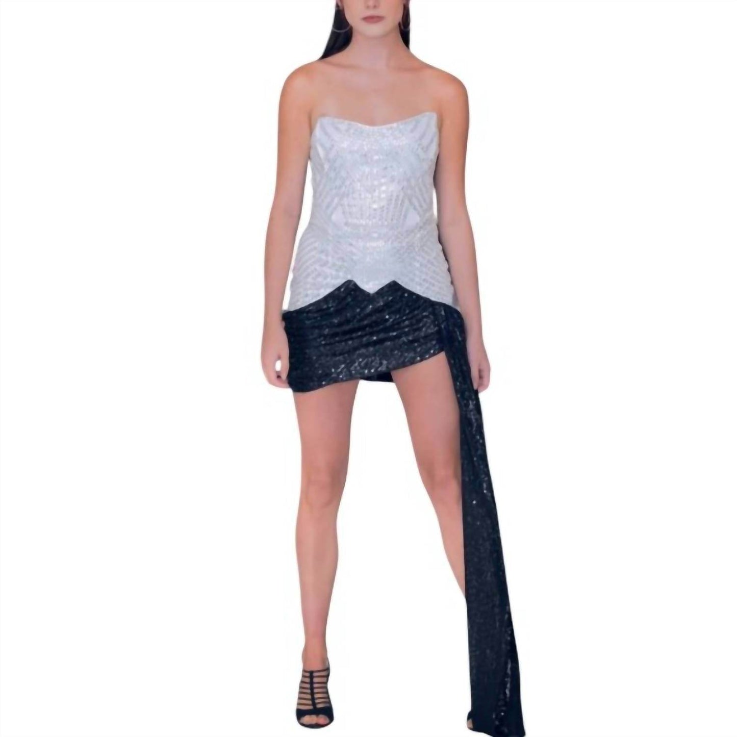 JBLA - Shine Bright Sequins Strapless Dress - Rack Hunt -