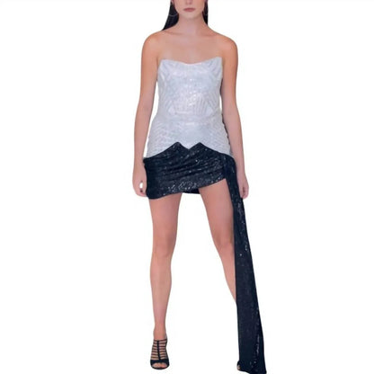 JBLA - Shine Bright Sequins Strapless Dress - Rack Hunt
