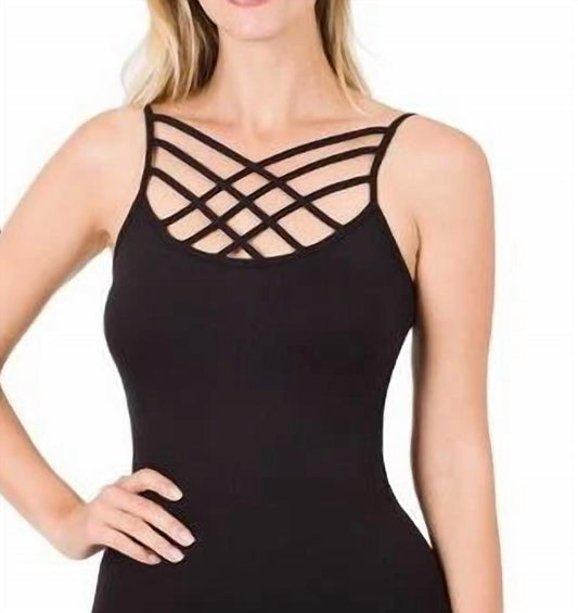 Strappy Criss Cross Seamless Cami Top