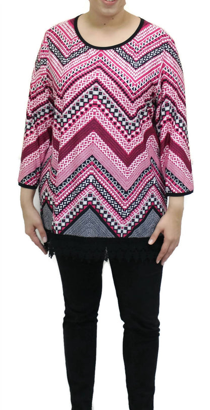 Women's Chevron Print Top