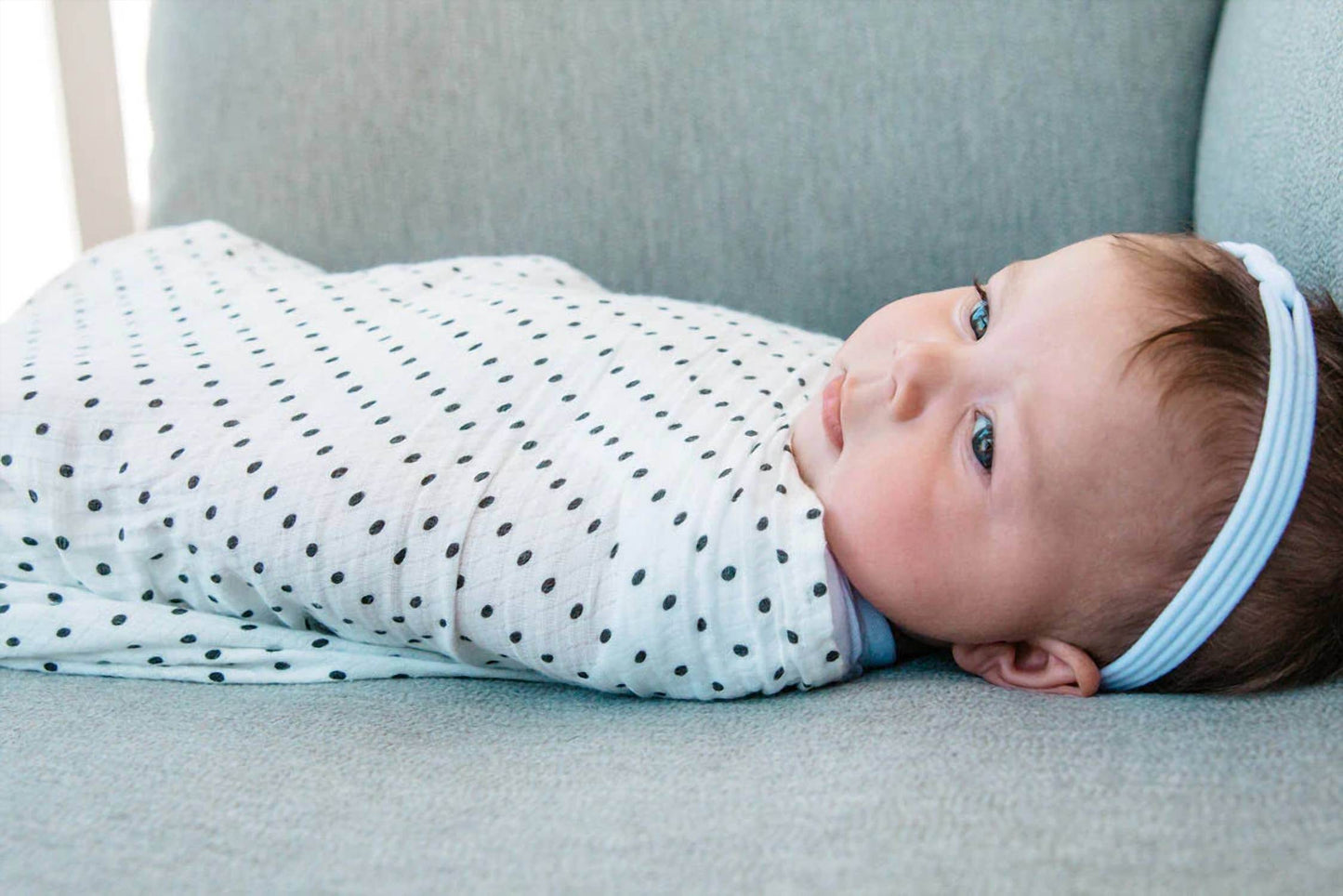 Fawn & Foster - Baby Organic Muslin Gauze Swaddle Blanket - Hazel - Rack Hunt -