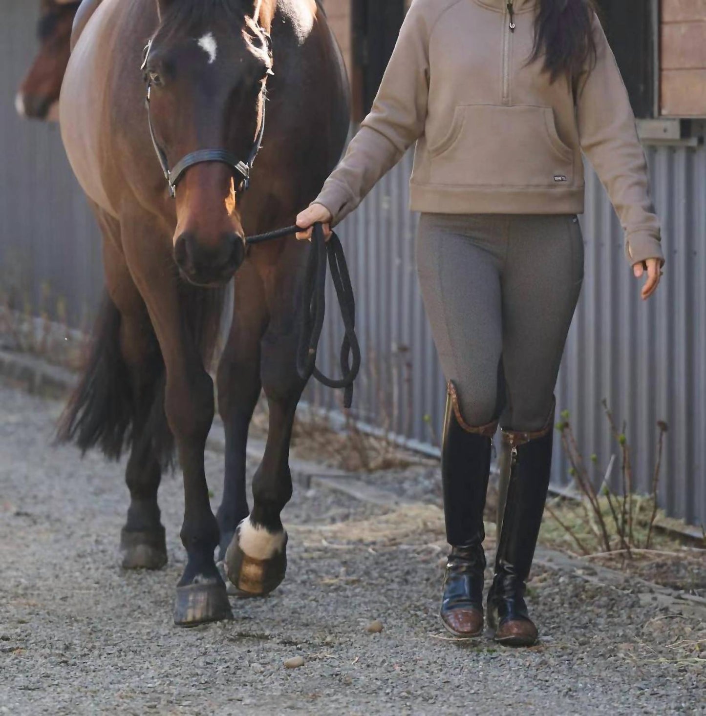 Fleece Lite Knee Patch Tights