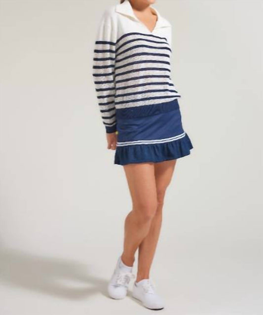 Pointelle Racquests Sweater