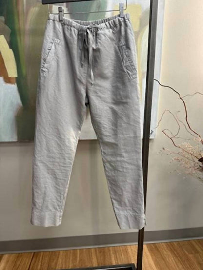 Women's Cotton Hemp Blend Cropped Pant
