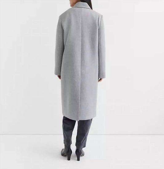 Heathered Patch Pocket Winter Coat