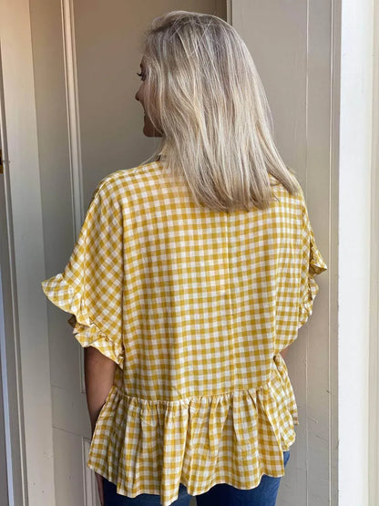 Belle - Southern Gingham Top - Rack Hunt