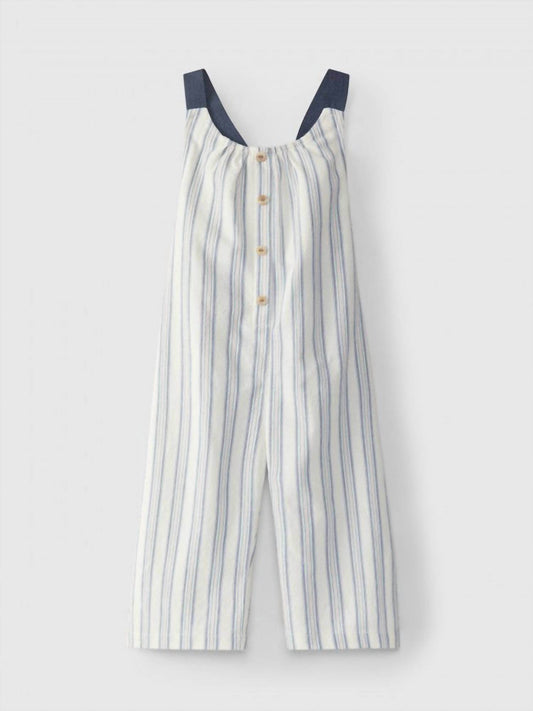Laranjinha - Girl's Striped Dungarees - Rack Hunt -