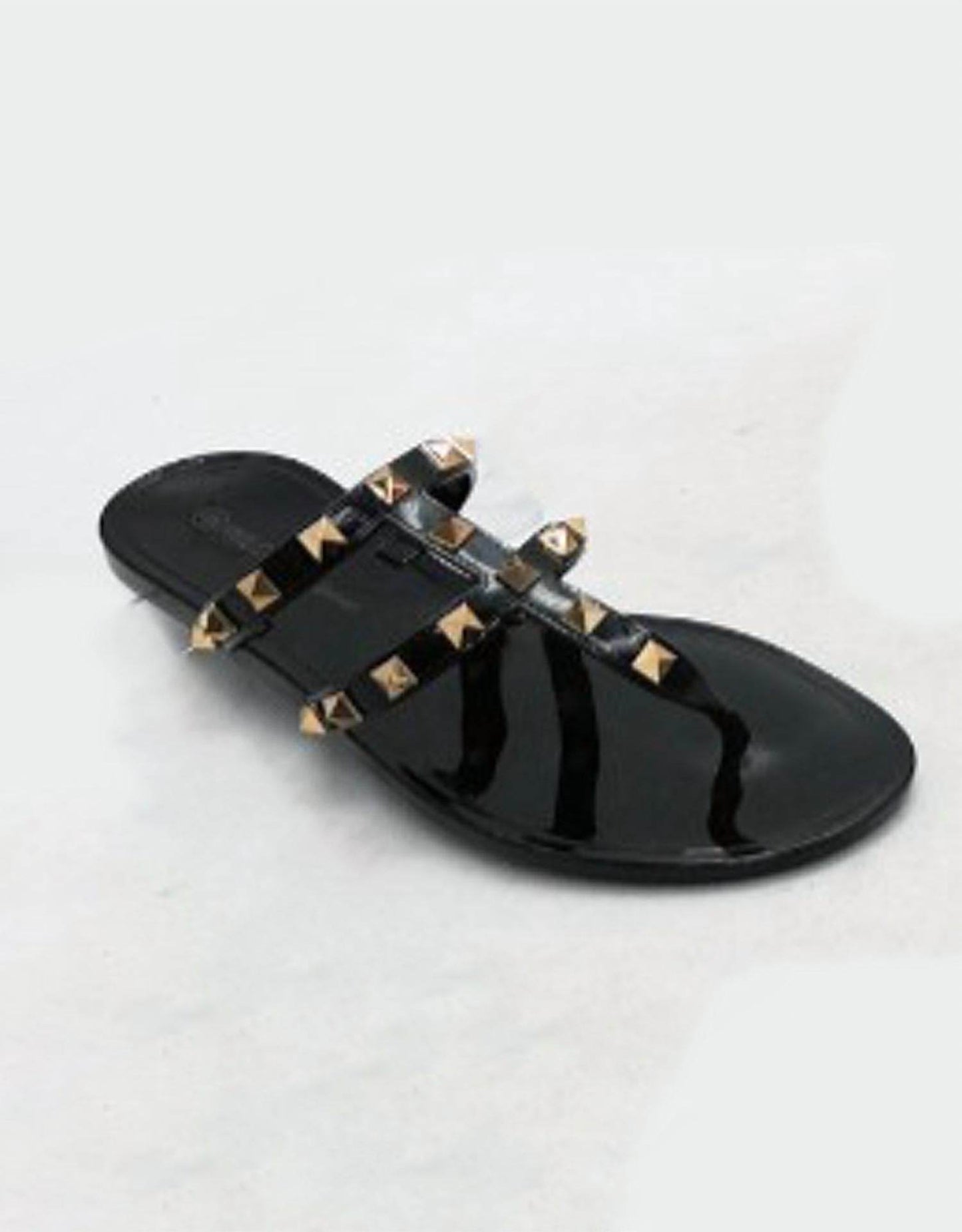 G Stylez - Women's Studded Flat Sandal - Rack Hunt -