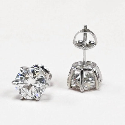 Allyanna Gifts - Women'sr Prong Moissanite Screwback Earrings - Rack Hunt