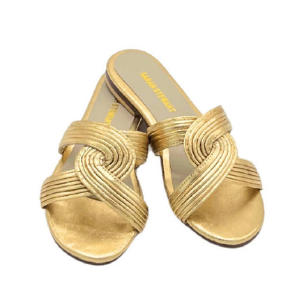 Women's Angela Swirl Leather Flat Sandal