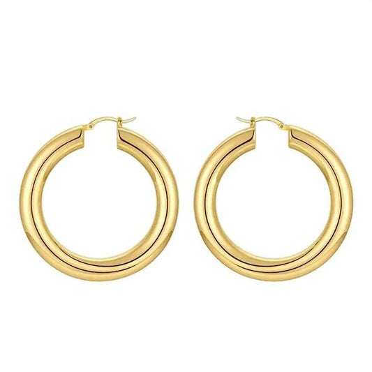 Lillian - Basic Everyday Hoop Earrings - Rack Hunt -