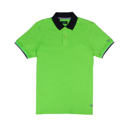 Double Sided Black Collar With Multi Colored Stripes Polo