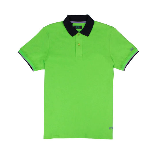 Double Sided Black Collar With Multi Colored Stripes Polo