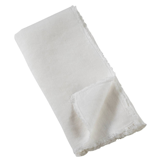 Fringed Design Washed 20" Napkins - Set Of 4