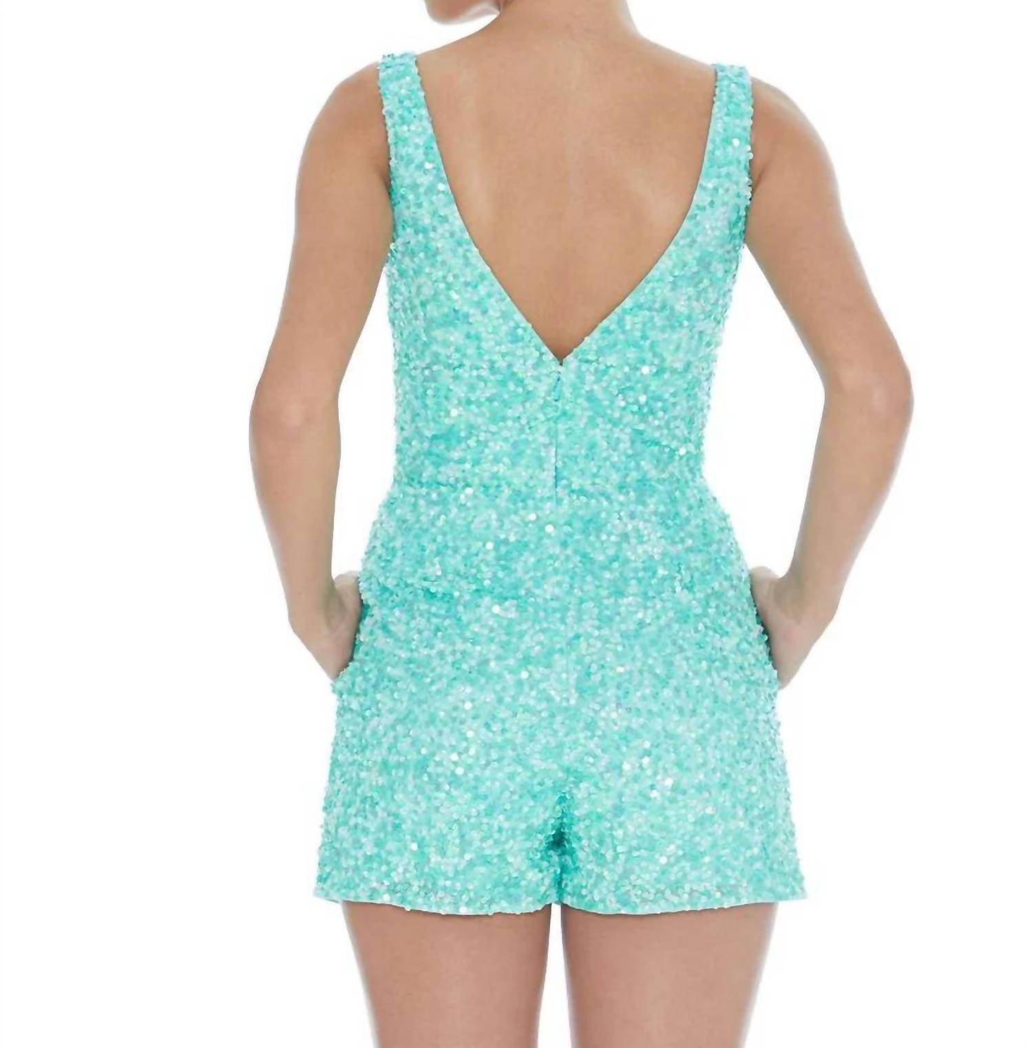 ASHLEYlauren - Sequin Romper - Rack Hunt
