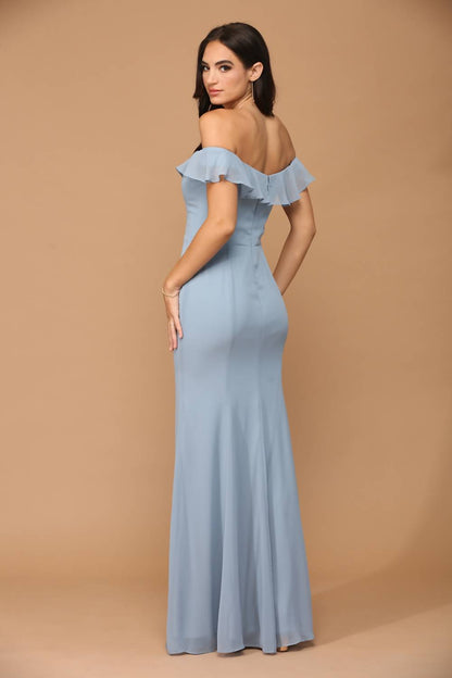 Long chiffon dress