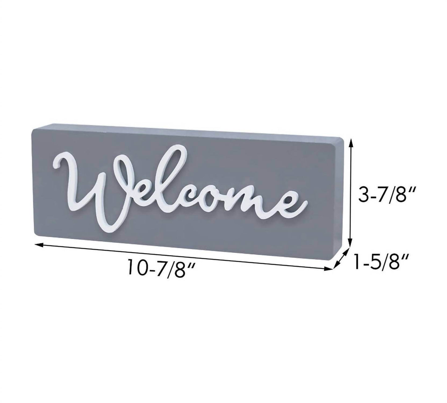 Paris Loft - Small 3D Welcome Word Wood Block Sign - Rack Hunt -