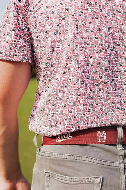 Mississippi State Splatter Logo Polo
