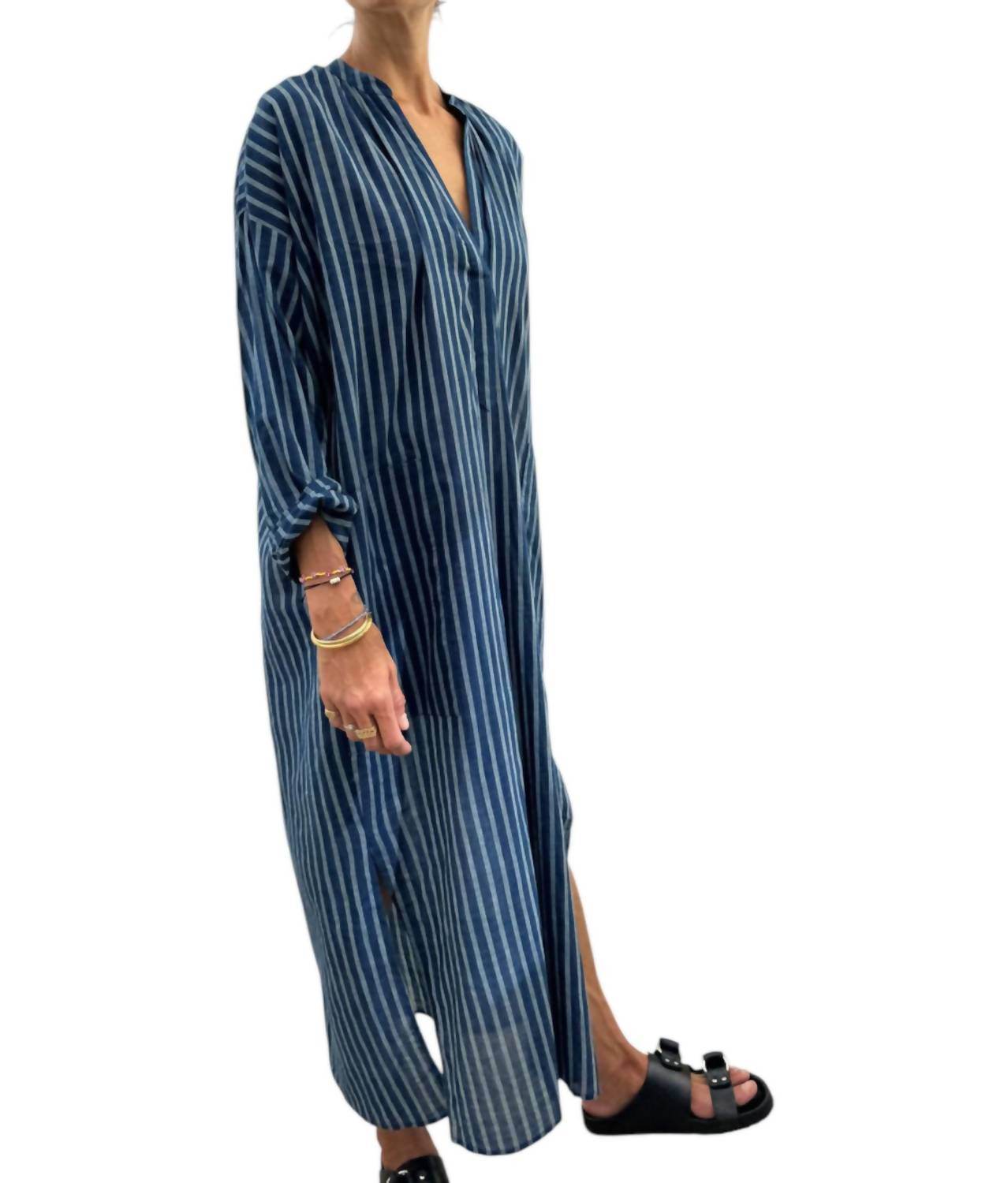 Two - Featherweight Long Stripe Caftan Dress - Rack Hunt