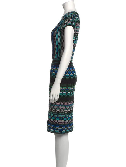M Missoni - V-neck Cotton Dress - Rack Hunt