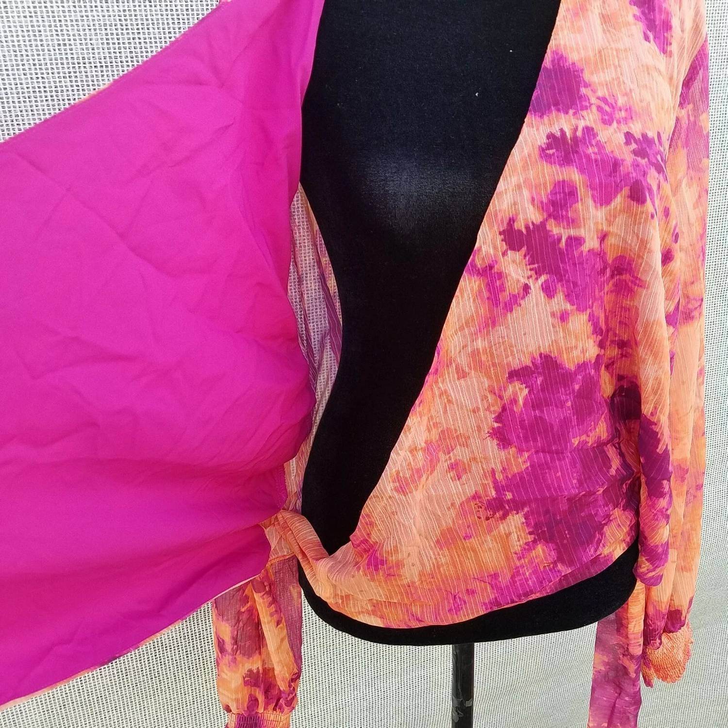 Bar III - Long Sleeve Wrap Blouse - Rack Hunt