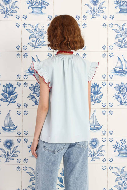 Coralline Cap Sleeve Top