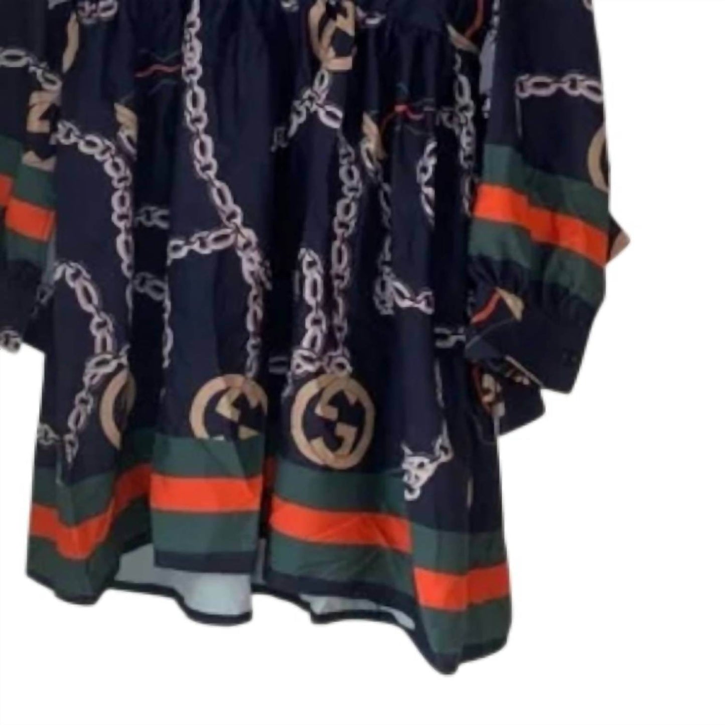 GAJE - Women’s Chain Print Stylish Dress - Rack Hunt -