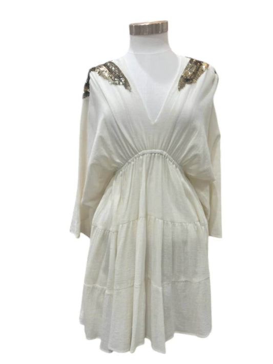 Bianca Paris - Women's Sequin Shoulder Short Dress - Rack Hunt -