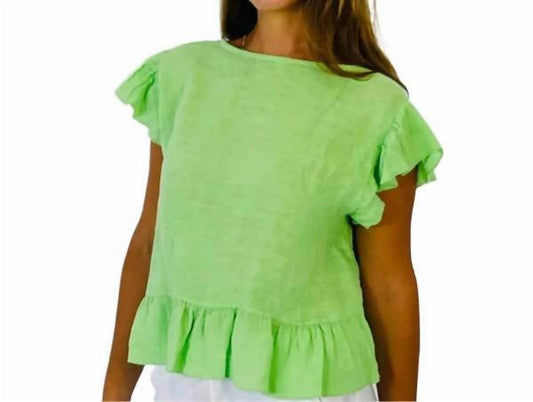 Linen & More - Flutter Linen Tie Top - Rack Hunt -