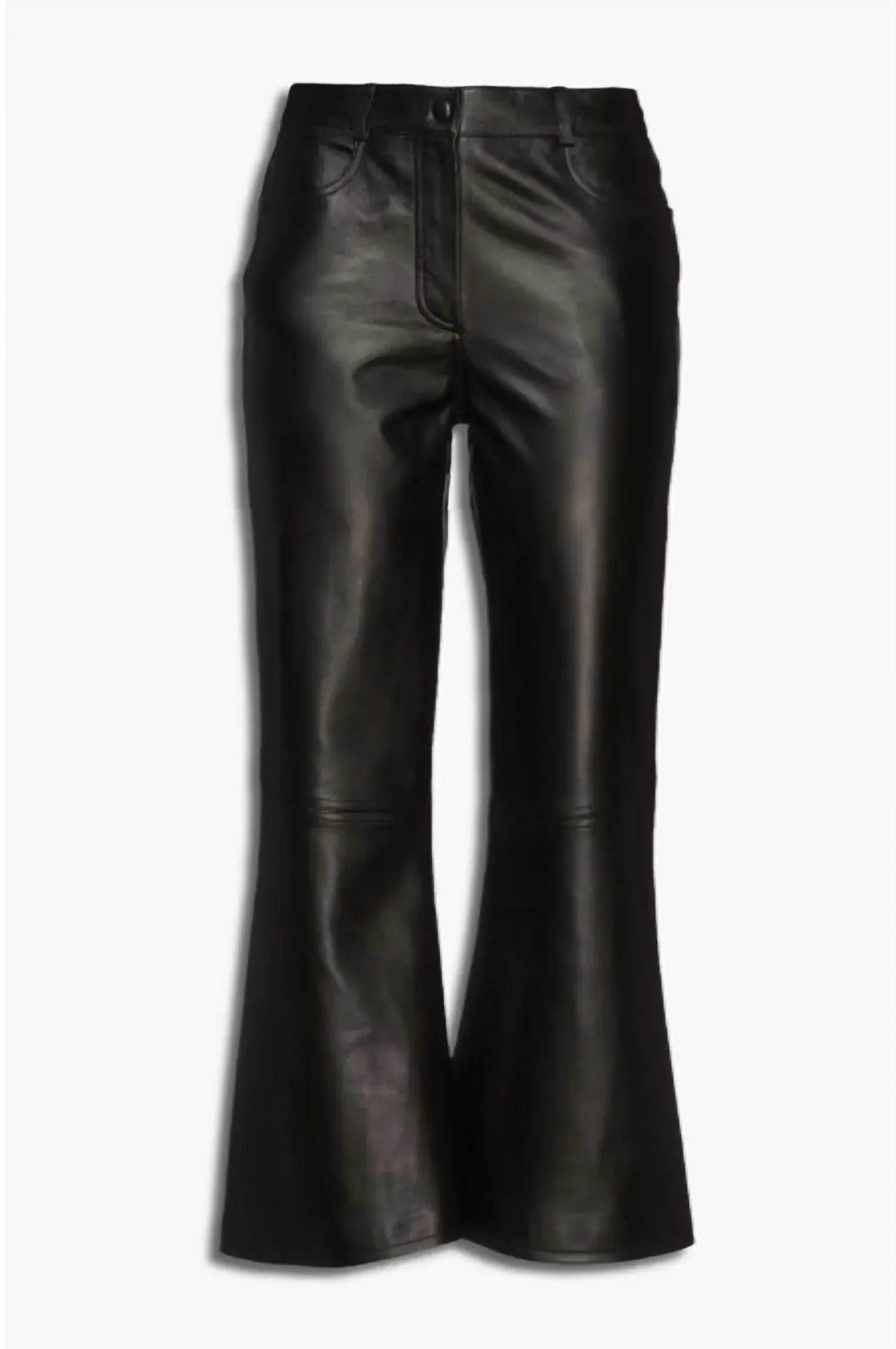 Boutique Moschino - Leather Kick-Flare Pants - Rack Hunt