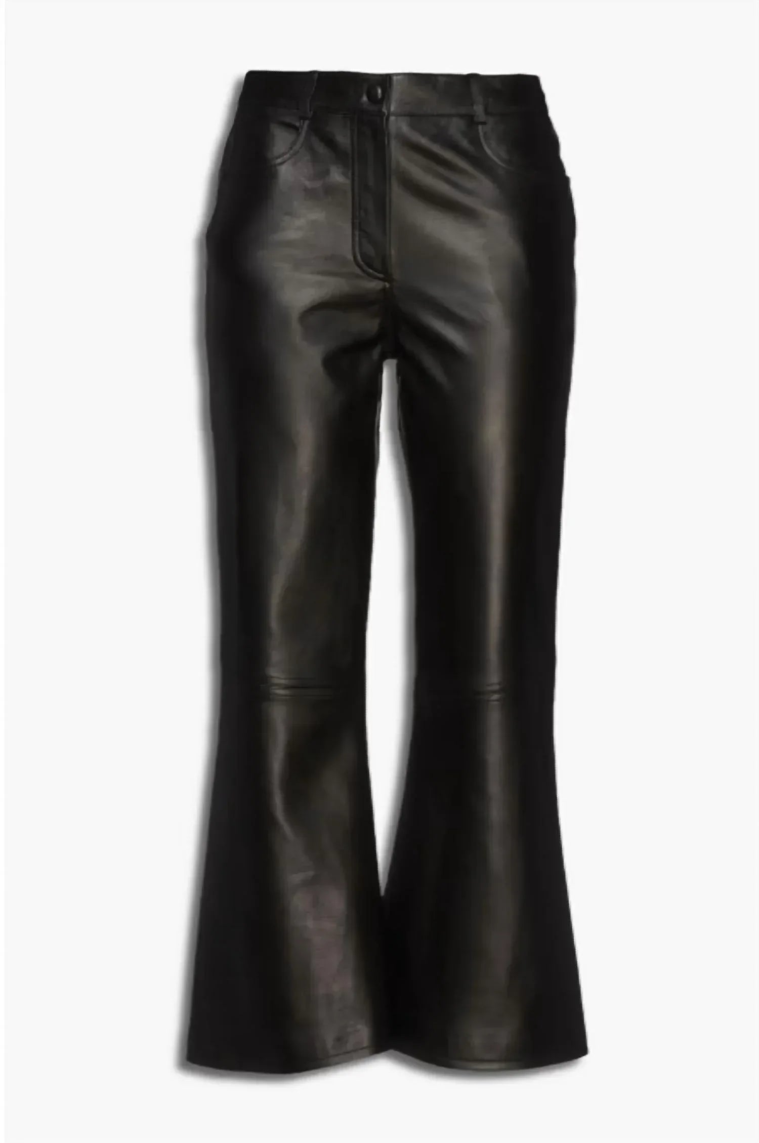 Boutique Moschino - Leather Kick-Flare Pants - Rack Hunt