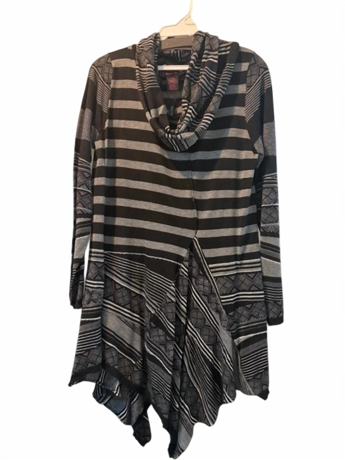 Elana Wang - Women's Long Sleeve Tunic With Scarf - Rack Hunt