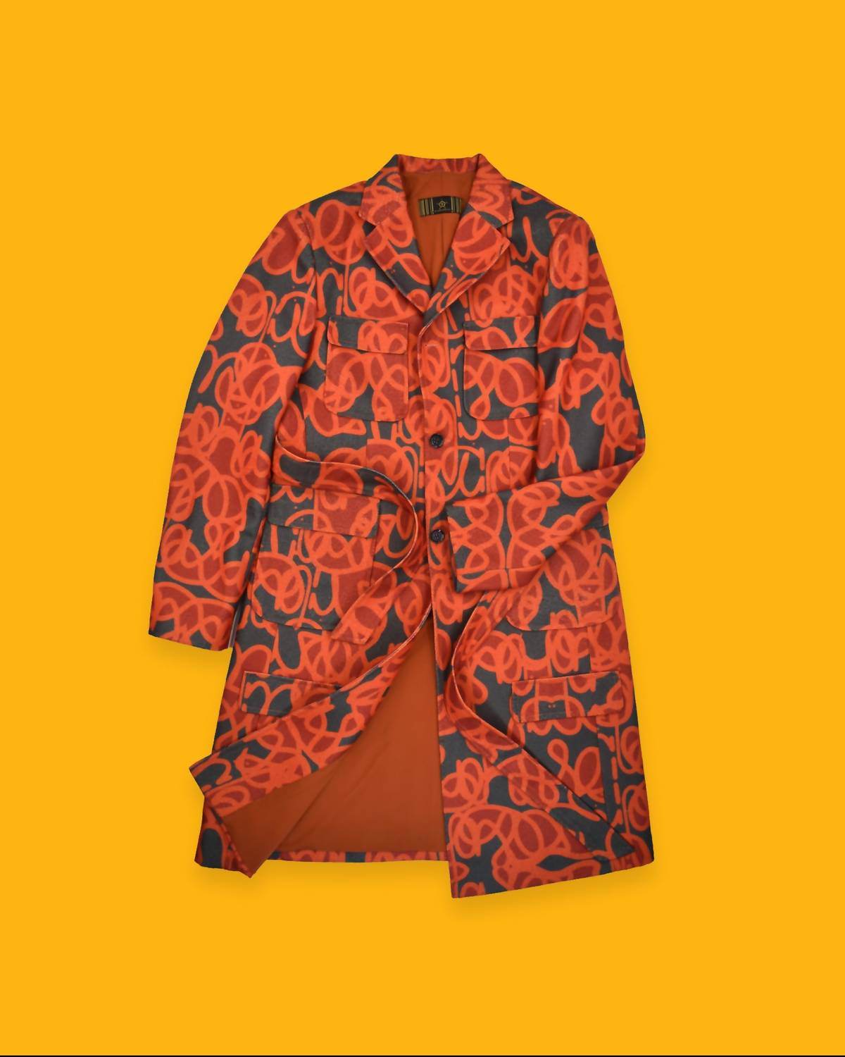 The Athletic Side Of Us - Oraise Print Long Coat - Rack Hunt