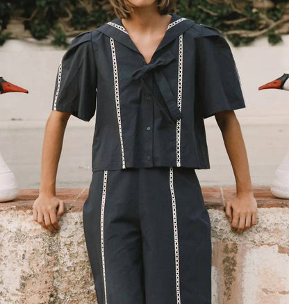 Sailor Neck Blouse