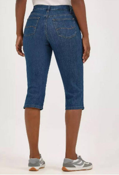 Relaxed Fit Mysterious Stretch Capri Pants