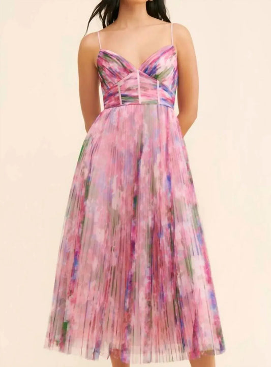 ML Monique Lhuillier - Women's Madison Tylle Midi Dress - Rack Hunt