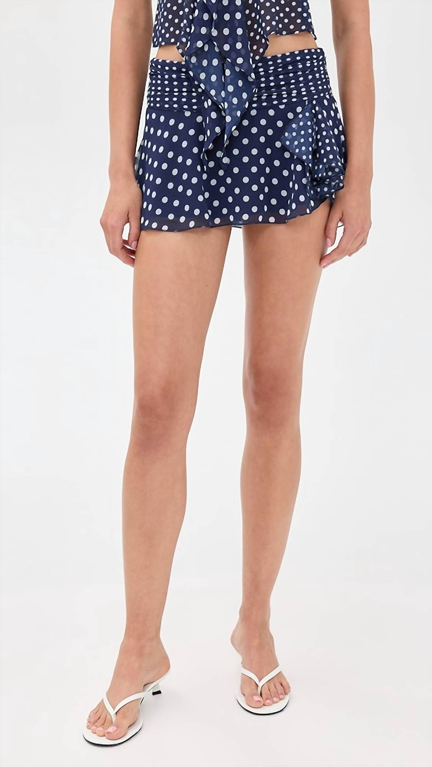 Guizio - Chiffon Slit Mini Skirt - Rack Hunt