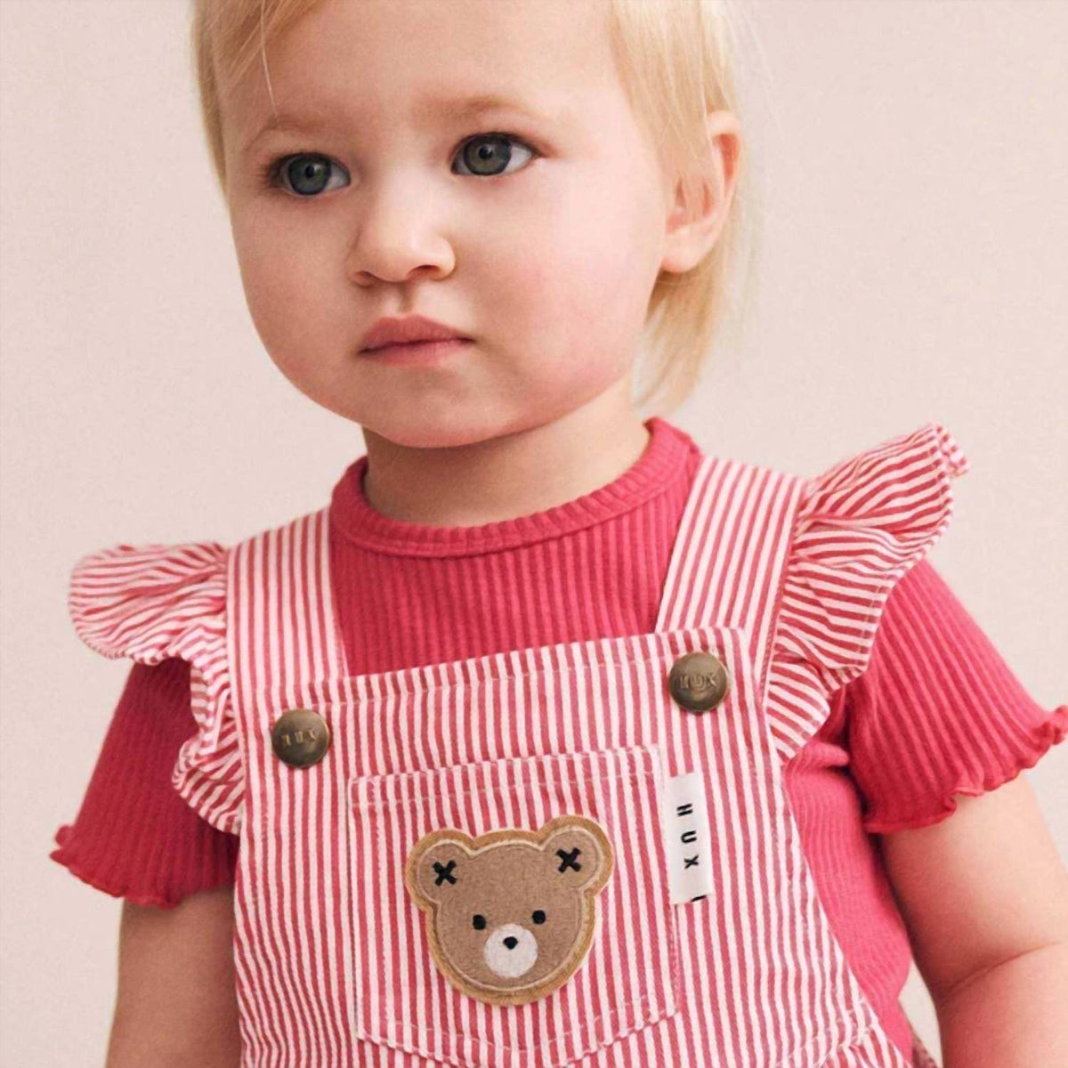 Girls Classic Stripe Bubble Romper