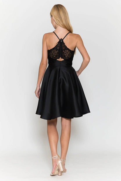 Short Mikado Pocket Dress